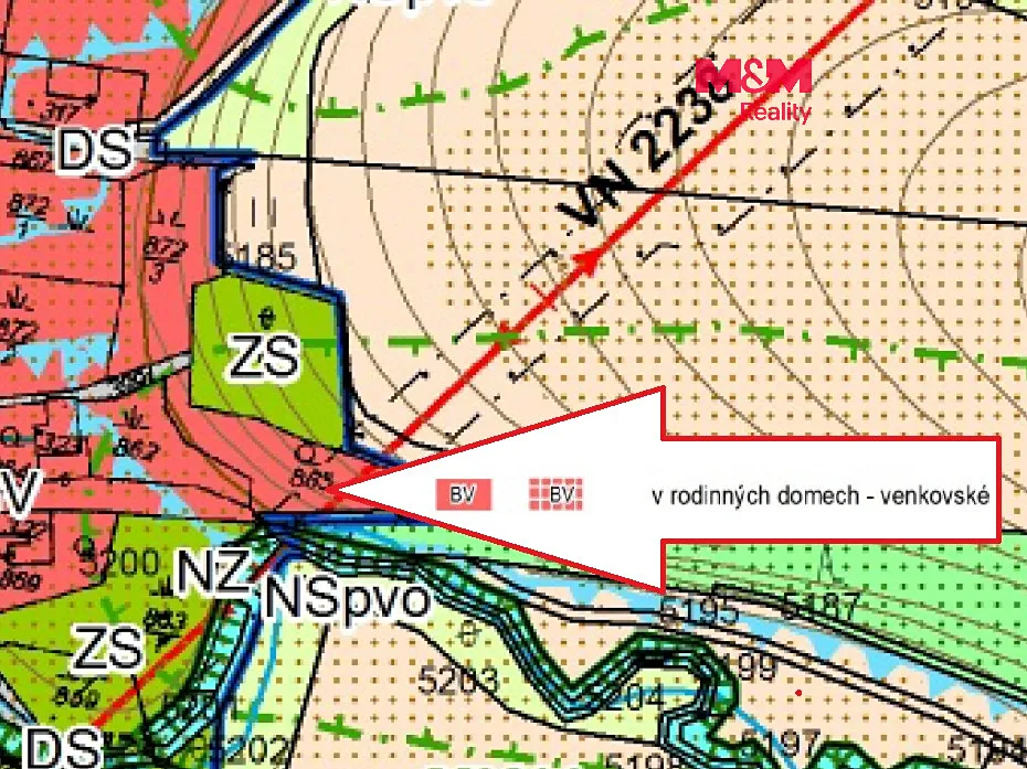 Prodej stavebního pozemku 1539 m²